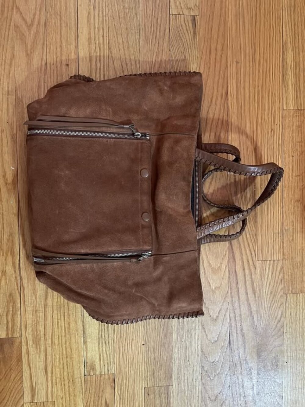 All Saints Suede Tote/Laptop Bag